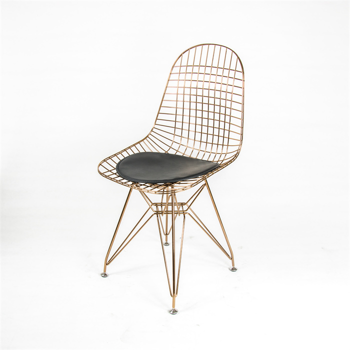 Modern, luxury, upholstered gold thread chair