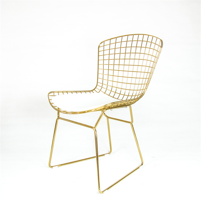 ELLA gold metal dining chair