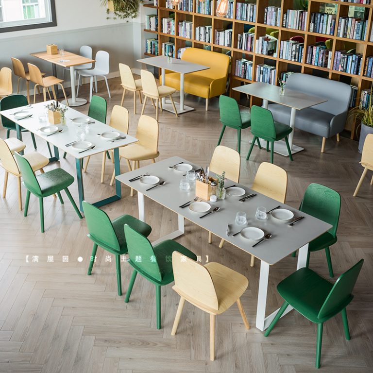 Dessert shop bookstore cafe tables and chairs