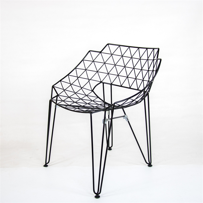 Kiwi chair black (individual upholstered seat/steel